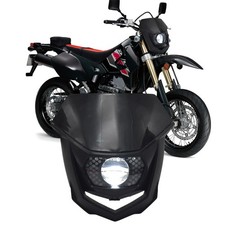 Carena faro led nero DRL per