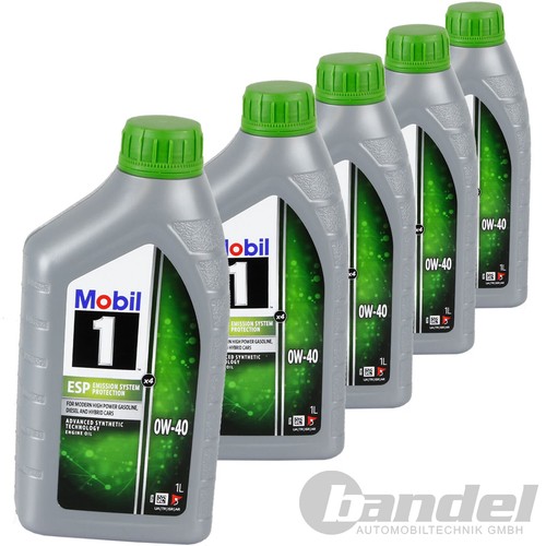 Olio motore 5x1l mobil esp - olio,