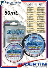 Monofilo Giapponese Tubertini Dragon mt. 50 Ø 0.06->0.25 mm