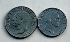ITALY 1 LIRA 1939 & 50
