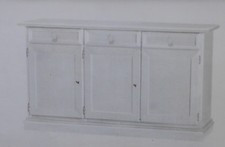 CREDENZA SHABBY BIANCO 3 ANTE