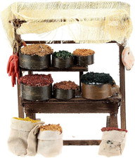 Banco Mercato Orientale per Presepe Napoletano Di 6-8 Cm