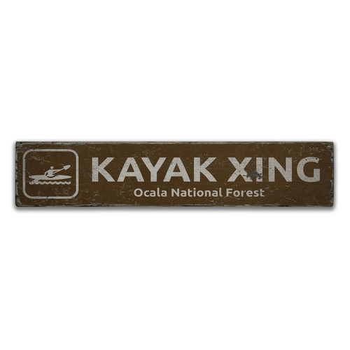 Insegna rustica kayak - insegna,