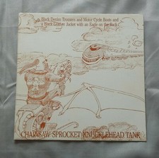 CHAINSAW SPROCKET KNUCLEHEAD TANK - BLACK DENIM TROUSER AND MOTOR CYCLE BOOTS AN