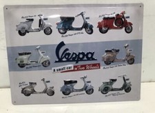 Targa Da Arredo Bombata Vespa