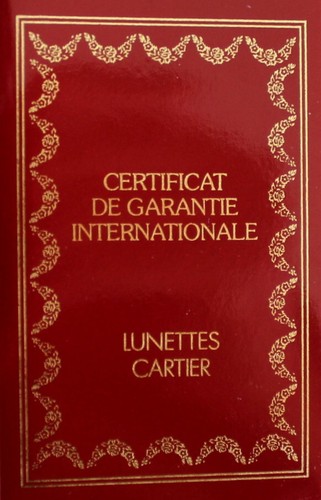 Cartier lunettes certificato - lunettes,