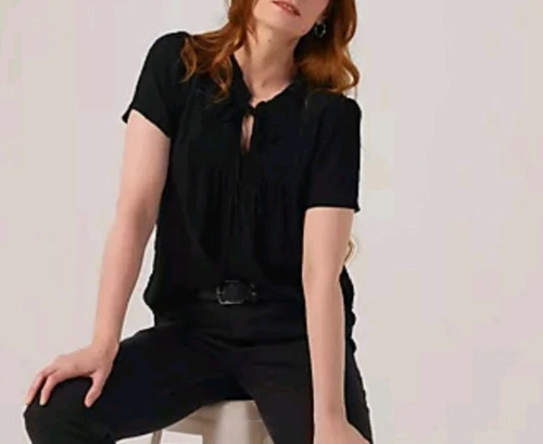 Top jdy manica corta cravatta - top,