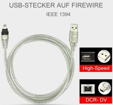 Cavo da 1.2m USB 2.0 maschio FIREWIRE 4p IEEE 1394 adattatore dati pc mini dv