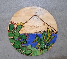 Legno Decorato Con Pirografo