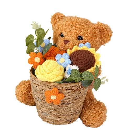 Orsetto con fiori
