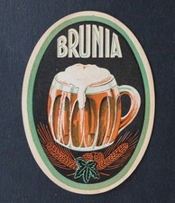 Antica etichetta BIRRA BRUNIA