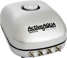 AAPA15L Active Aqua, 4 Prese, 6W, 15 L/min Pompa ad Aria, Argento, Grigio