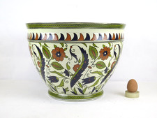 VASO DI CERAMICA BATIGNANI FIRENZE CACHEPOT DIPINTO A MANO FIRMATO VINTAGE SR