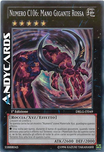 Numero c106 mano gigante - c106:,
