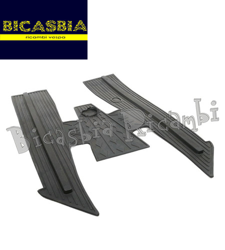 0175 tappeto nero pedana in - -,