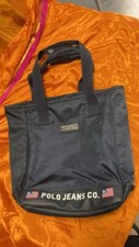 Borsa shopping Polo jeans Ralph Lauren blue vegan bag