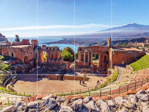 Pannello ceramica mosaico - , di
