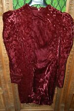 "Immagini", Vestito donna, Rosso cardinale, 100% rayon, tg 44, vintage