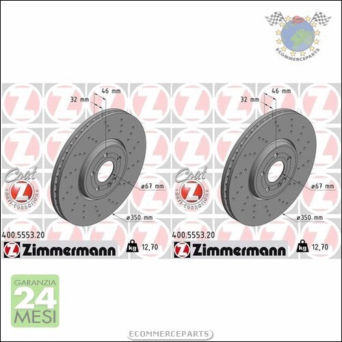 Kit dischi freno zimmermann - kit,