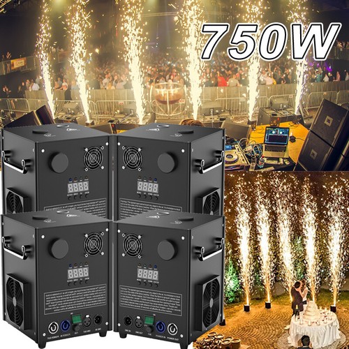 750w cold spark machine - 4x,