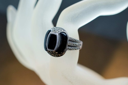 Anello anni argento onice - anni, 50