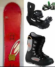 Confezione Noleggio Snowboard 120-155CM +Aggiungi Attacchi Stivali Rossignol K2 Salomon Usato