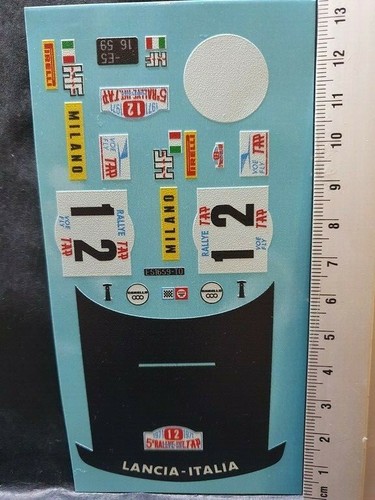 Decals lancia fulvia - decals,