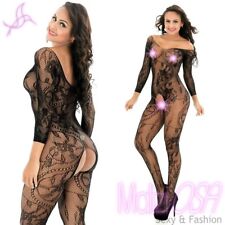 Catsuit Bodystocking Lingerie Sexy Hot Intimo Completo Body Tutina Rete