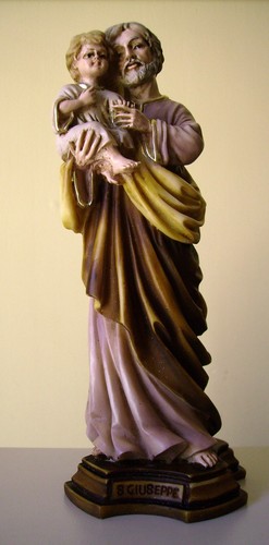 Statua san giuseppe polvere - statua,