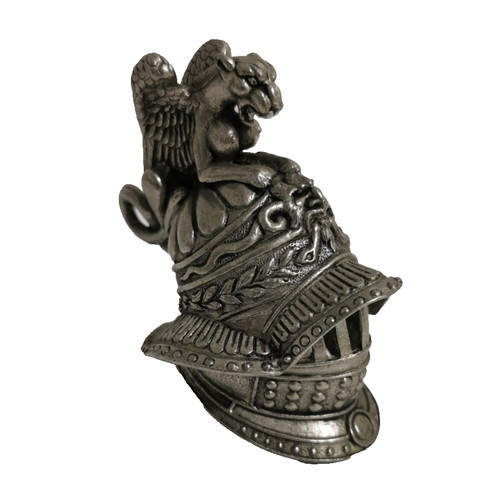 Metal roman helmet ornament - metal,