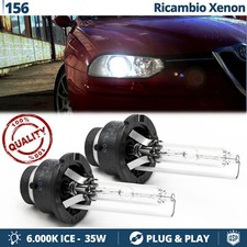2 Lampadine XENON D2S PER Alfa Romeo 156 RICAMBIO Luci 35W 6000K HID GHIACCIO