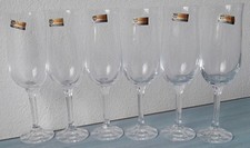 Bicchieri in Cristallo di Boemia Set da 6 Cecoslovacchia 5.1 cm Diametro Vintage