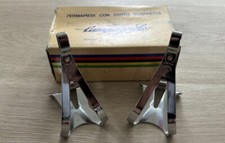 NUOVO Vintage Campagnolo Fermapiedi Con Invito Scarpetta Lega Puntale Clip Nuovo con scatola