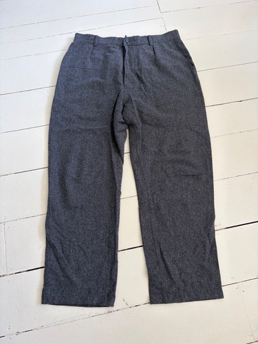 Pantalone lana nero adret - lana,