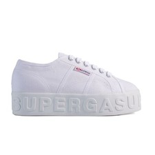 SUPERGA SUPERGA 2790 3D LETTERING SCARPE DONNA PLATFORM BIANCHE