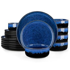 Set piatti blu gres servizio