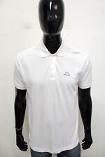 Kappa Polo Taglia L Uomo T-Shirt Bianco Maglietta Maglia Logo Cotone Man