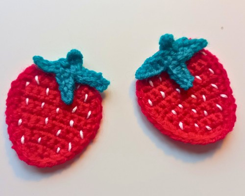 Confezione applique fragola - confezione,