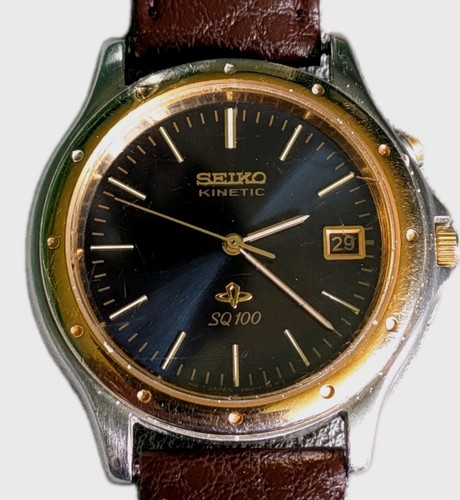 Seiko kinetic sq100 5m42 - seiko,