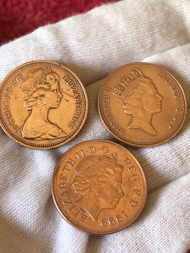 Lotto monete inglesi - monete, two