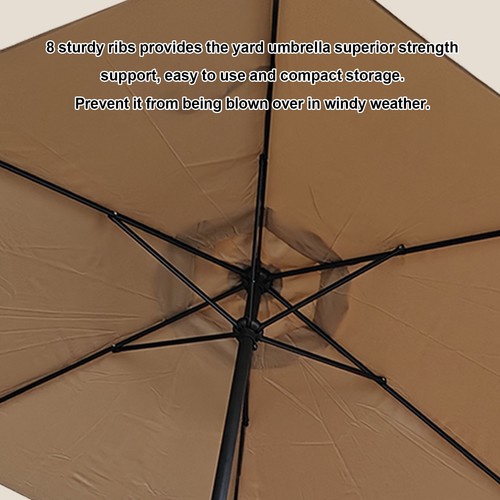 Ombrellone patio kaki 9 - ombrellone,