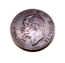 10 Centesimi 1867 .OM. Bruxelles Regno d'Italia Vittorio Emanuele II (1861-1878)