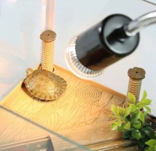 Portalampada con Pinza Braccio Flessibile in Ceramica Per Tartarughe Rettili E27