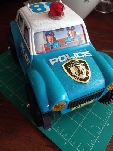 Vintage flip over police - vintage, car