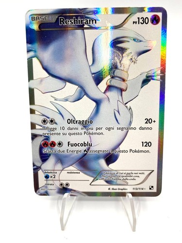 Carta pokemon reshiram 113 114 - pokemon,