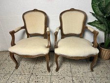 2 x poltrona velluto crema