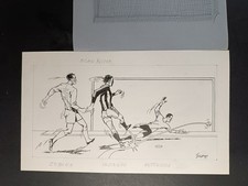 disegno originale GIANELLI Milan-Roma (26x15 cm) 2002