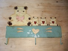 APPENDINO APPENDI CHIAVI O CANEVACCI ORSO ORSETTI CON 3 GANCI PORTATUTTO