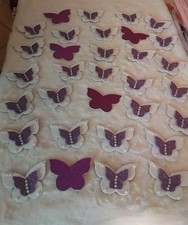 32 Segnaposti Farfalle Bianche E Viola