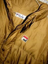  Vintage Fila  Down Douvet  satin Jacket Piumino Italy  made '80s giacca sci 